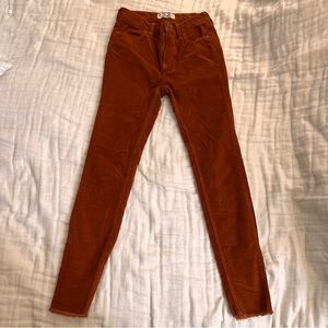 Free People Corduroy skinny jeans